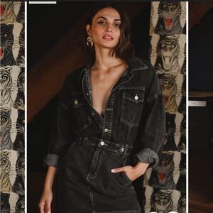 12th Tribe Charcoal Denim Jacket